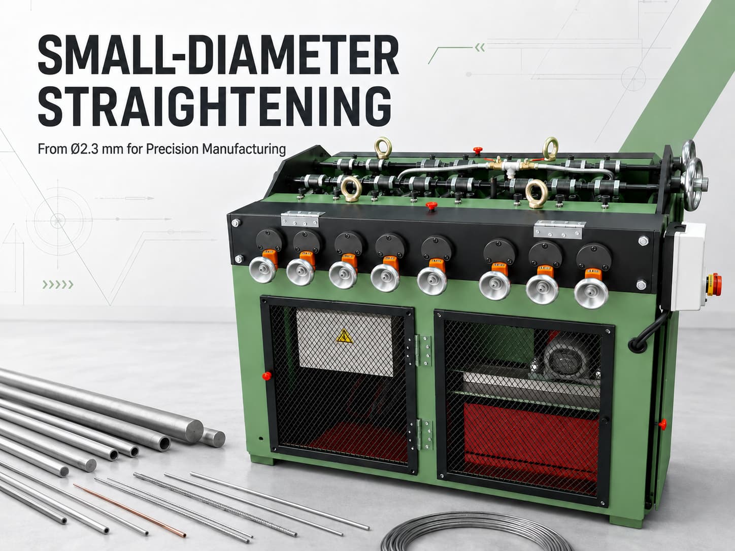Small-Diameter Bar, Tube, and Wire Straightening from Ø2.3 mm: Applications in Precision Manufacturing